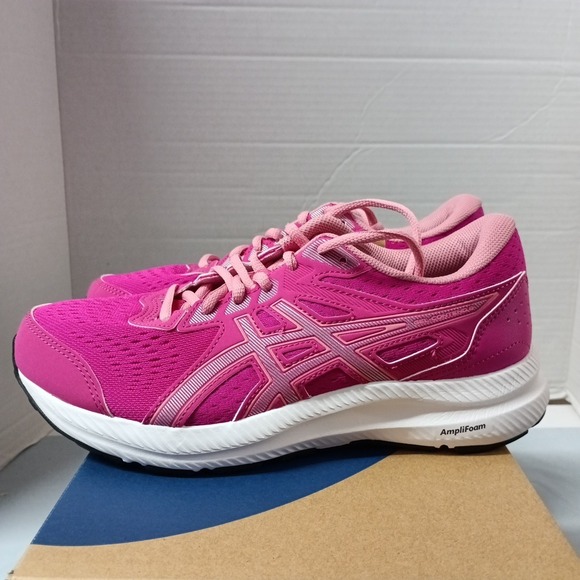 ASICS Gel-Contend 8 Pink Rave Lace Up Running Shoes Sneakers Women's Size 7 - Picture 3 of 8